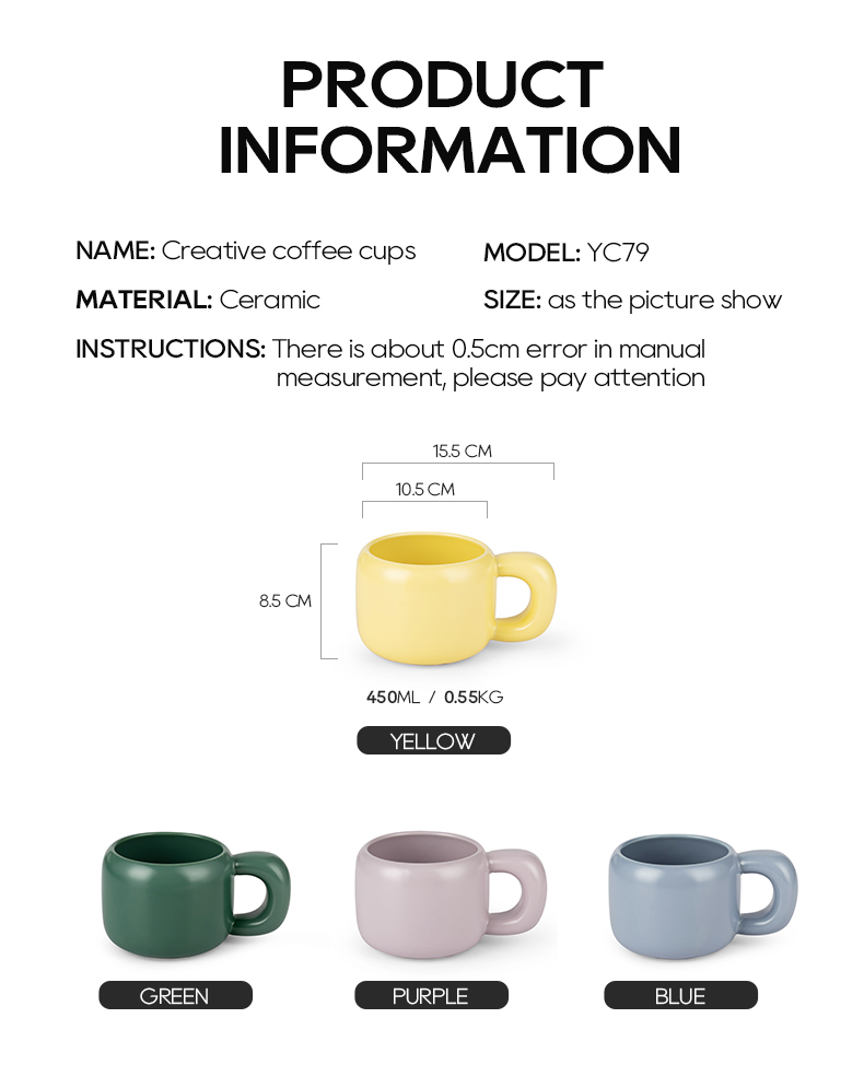 ceramic mug size
