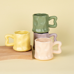 Creative Handcrafted Irregular Shaped Ceramic Mug