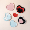Heart-shaped Beaded Ceramic Plate 