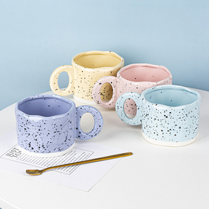 Ins Style Speckle Ink Dots Design Ceramic Mug