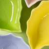 Leaf-Shaped Ceramic Glazed Sauce Dipping Plate