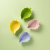 Leaf-Shaped Ceramic Glazed Sauce Dipping Plate