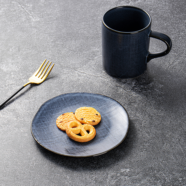 Blue Textured Series Ceramic Tableware Set