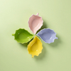 Leaf-Shaped Ceramic Glazed Sauce Dipping Plate