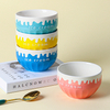 Cute Ins Style Underglaze Colored Ceramic Ice Cream Dessert Bowl