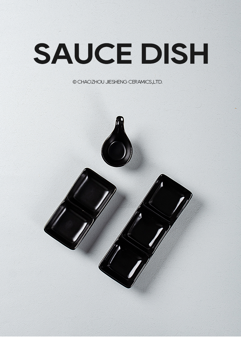 matte ceramic sauce dish