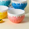 Cute Ins Style Underglaze Colored Ceramic Ice Cream Dessert Bowl