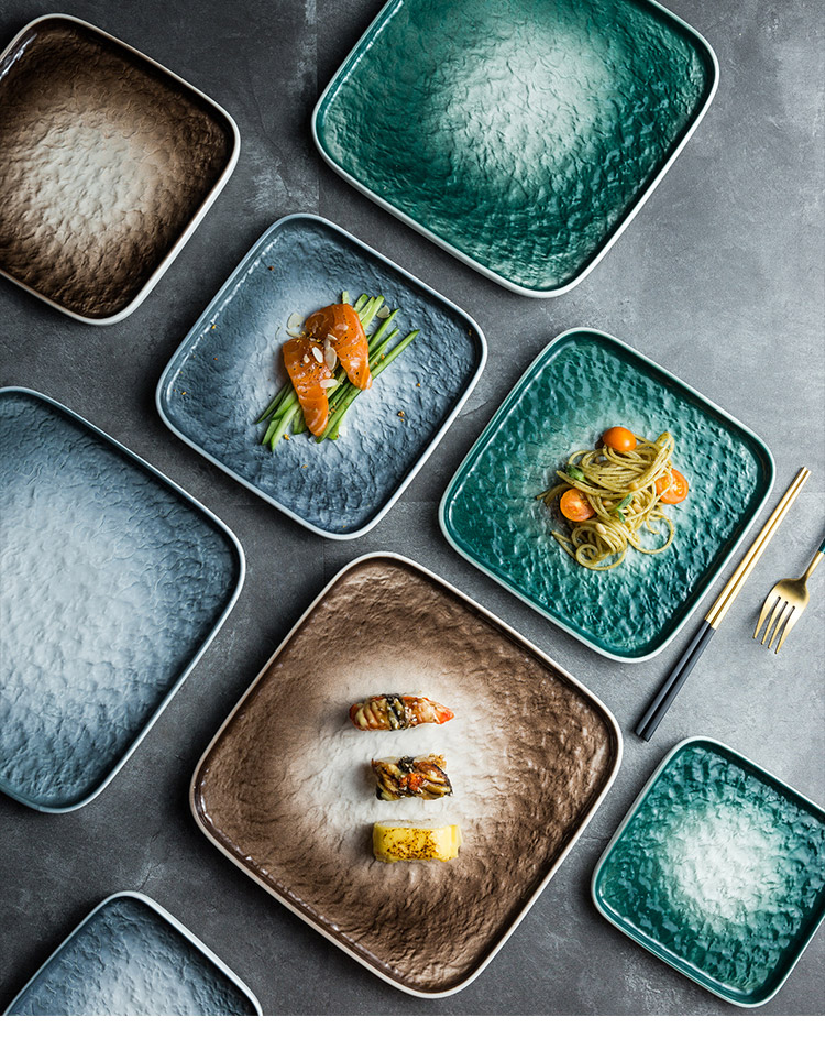 square sushi plate