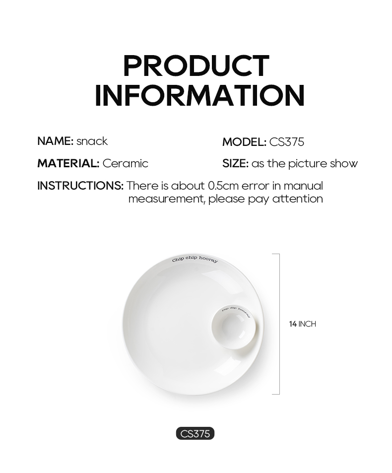 ceramic plate size