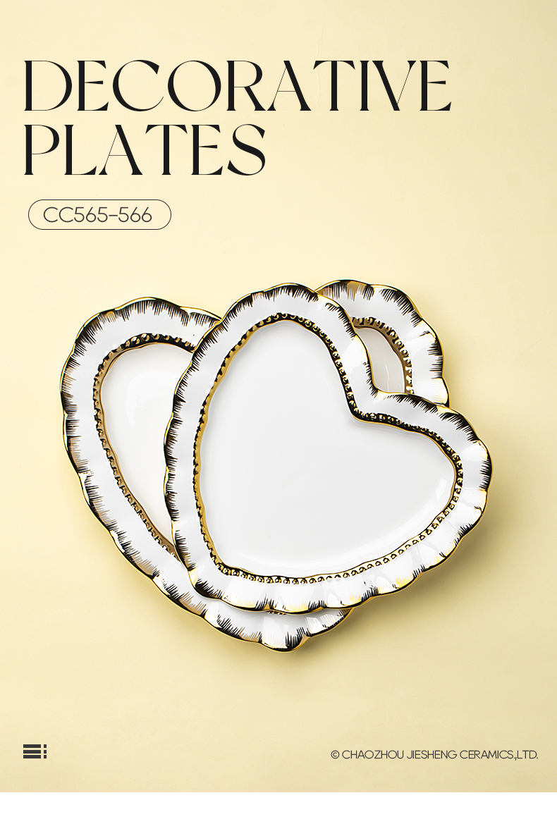 heart shaped ceramic plate